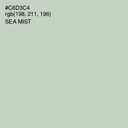 #C6D3C4 - Sea Mist Color Image